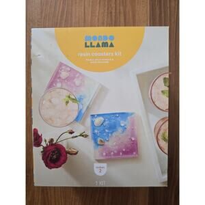 2ct Shell Resin Coasters Craft Kit – Mondo Llama – DIY Resin Pour Set Supplies
